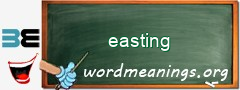 WordMeaning blackboard for easting